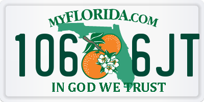 FL license plate 1066JT