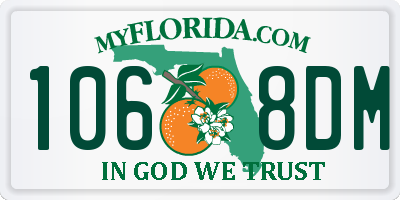 FL license plate 1068DM