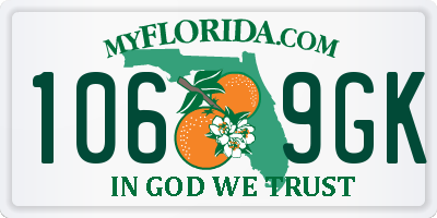 FL license plate 1069GK