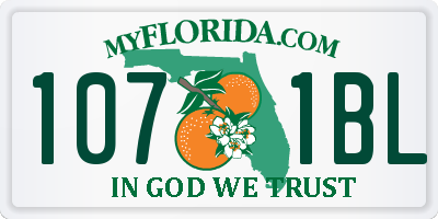 FL license plate 1071BL