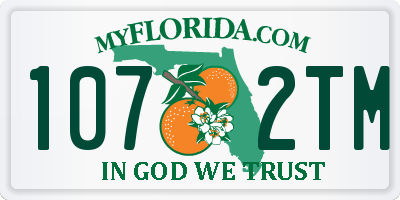 FL license plate 1072TM