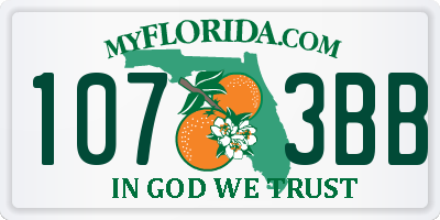 FL license plate 1073BB