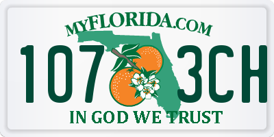 FL license plate 1073CH