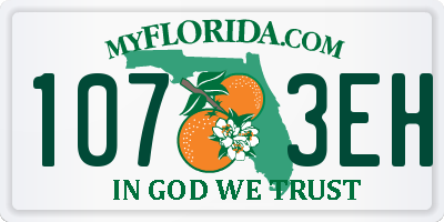 FL license plate 1073EH