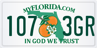 FL license plate 1073GR