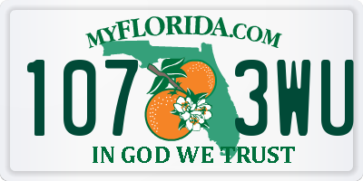 FL license plate 1073WU
