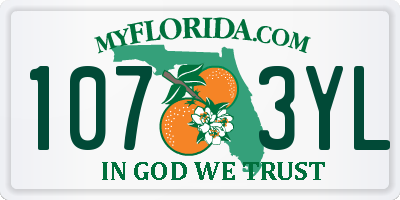 FL license plate 1073YL