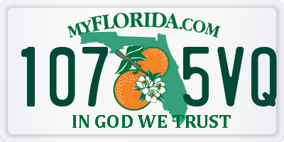 FL license plate 1075VQ