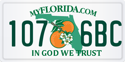 FL license plate 1076BC