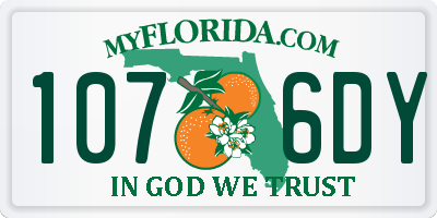 FL license plate 1076DY