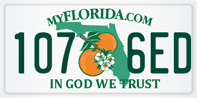 FL license plate 1076ED
