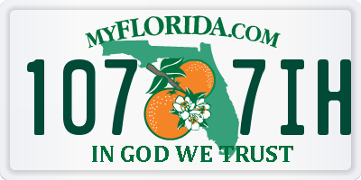 FL license plate 1077IH