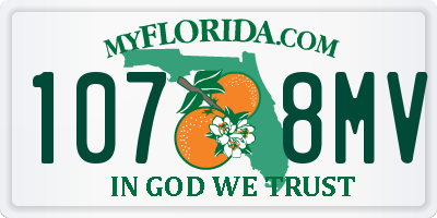 FL license plate 1078MV