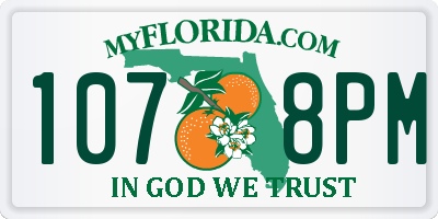 FL license plate 1078PM