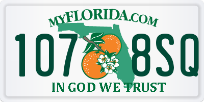 FL license plate 1078SQ