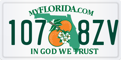 FL license plate 1078ZV