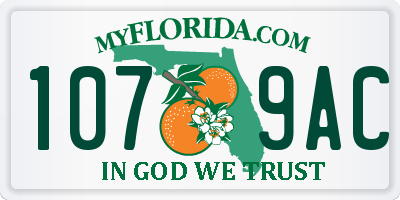 FL license plate 1079AC