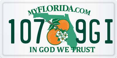 FL license plate 1079GI