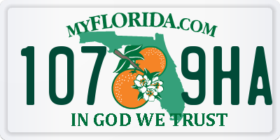 FL license plate 1079HA
