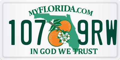 FL license plate 1079RW