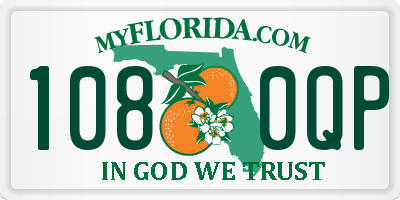 FL license plate 1080QP