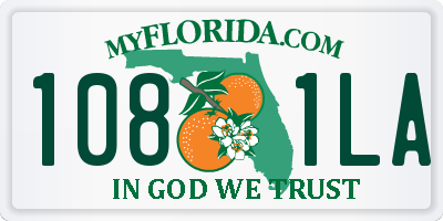 FL license plate 1081LA