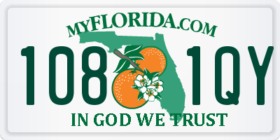 FL license plate 1081QY