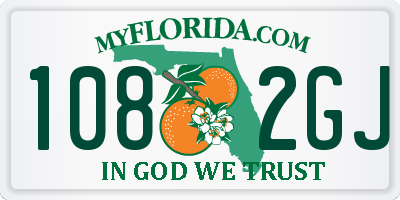 FL license plate 1082GJ