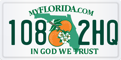 FL license plate 1082HQ