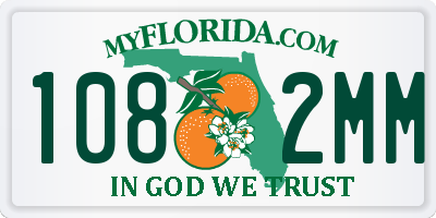 FL license plate 1082MM