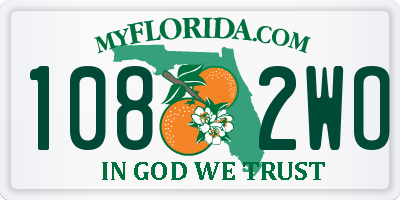 FL license plate 1082WO