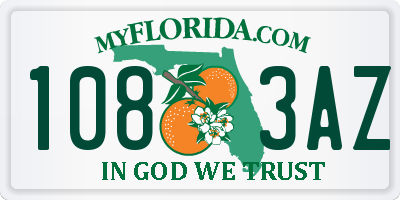 FL license plate 1083AZ