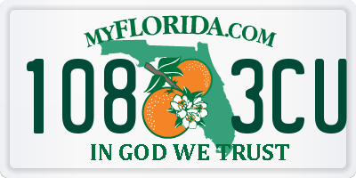FL license plate 1083CU