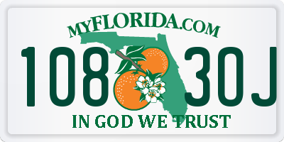 FL license plate 1083OJ
