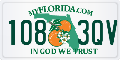 FL license plate 1083QV