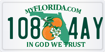 FL license plate 1084AY