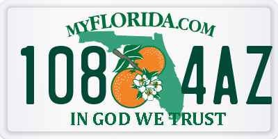 FL license plate 1084AZ