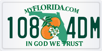 FL license plate 1084DM