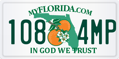 FL license plate 1084MP