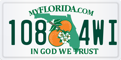 FL license plate 1084WI
