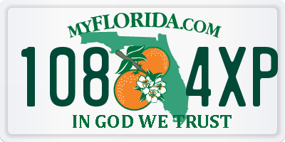 FL license plate 1084XP