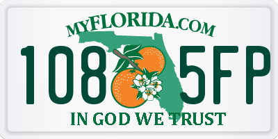 FL license plate 1085FP