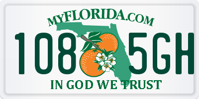 FL license plate 1085GH