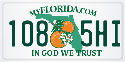 FL license plate 1085HI