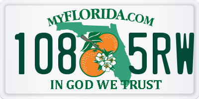 FL license plate 1085RW