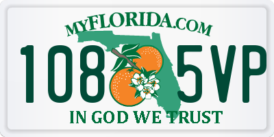 FL license plate 1085VP
