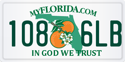FL license plate 1086LB