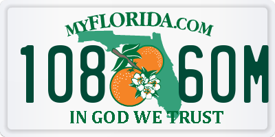 FL license plate 1086OM