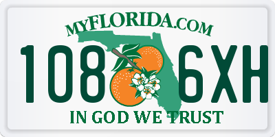FL license plate 1086XH
