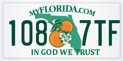 FL license plate 1087TF